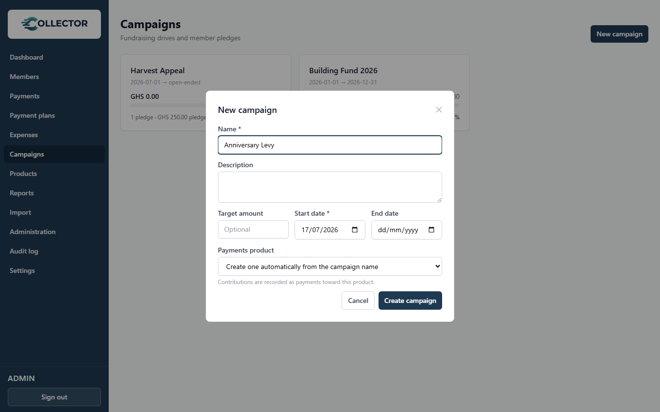 Creating a campaign